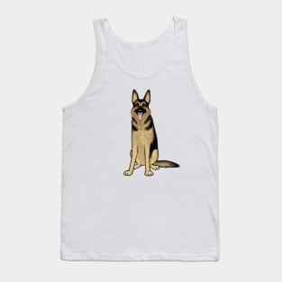 Cute German Shepherd Dog Tank Top